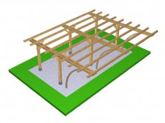 DIY Construction project for gazebo TYPE 2 740x600