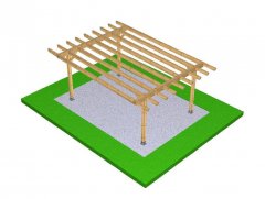 DIY Construction project for gazebo TYPE 1 400x570