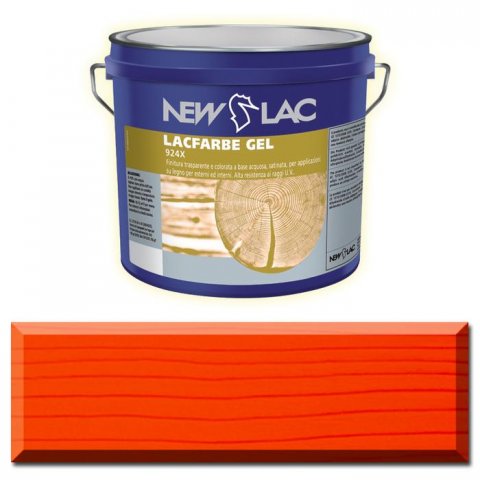 PROTECTIVE PAINT FOR WOOD LACFARBE GEL color Red