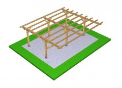 DIY Construction project for gazebo TYPE 5 700x600