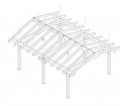 DIY Construction project for gazebo TYPE 3 490x600