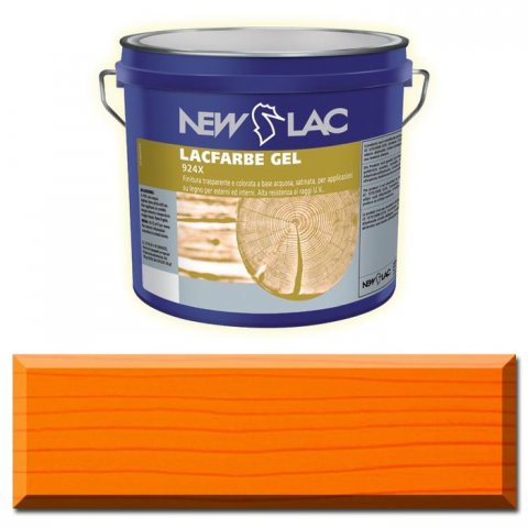 PROTECTIVE PAINT FOR WOOD LACFARBE GEL Orange color