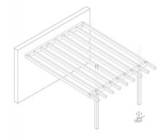 DIY Construction project for gazebo TYPE 4 wall 400x510