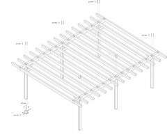 DIY Construction project for gazebo TYPE 1 700x570