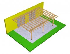DIY Construction project for gazebo TYPE 4 wall 700x510
